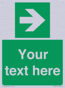 Custom Arrow Right Sign